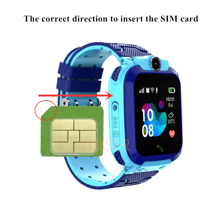 Q12 Kids Smart Watch Waterproof LBS Location Support Hebrew Use 2G SIM Card Chindren Tracking Boys Girls Smartwatch Clock Gift