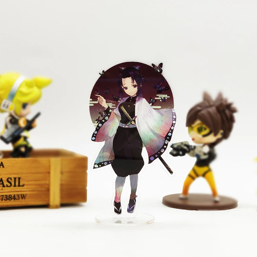 Демон убийца Kimetsu без Yaiba кохау Shinobu ВЧ фигурка на акриловой подставке модель