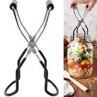 canning jar lifter with grip handle stainless steel can tongs clip heat resistance anti clip jar glass bottle holder kitchen too