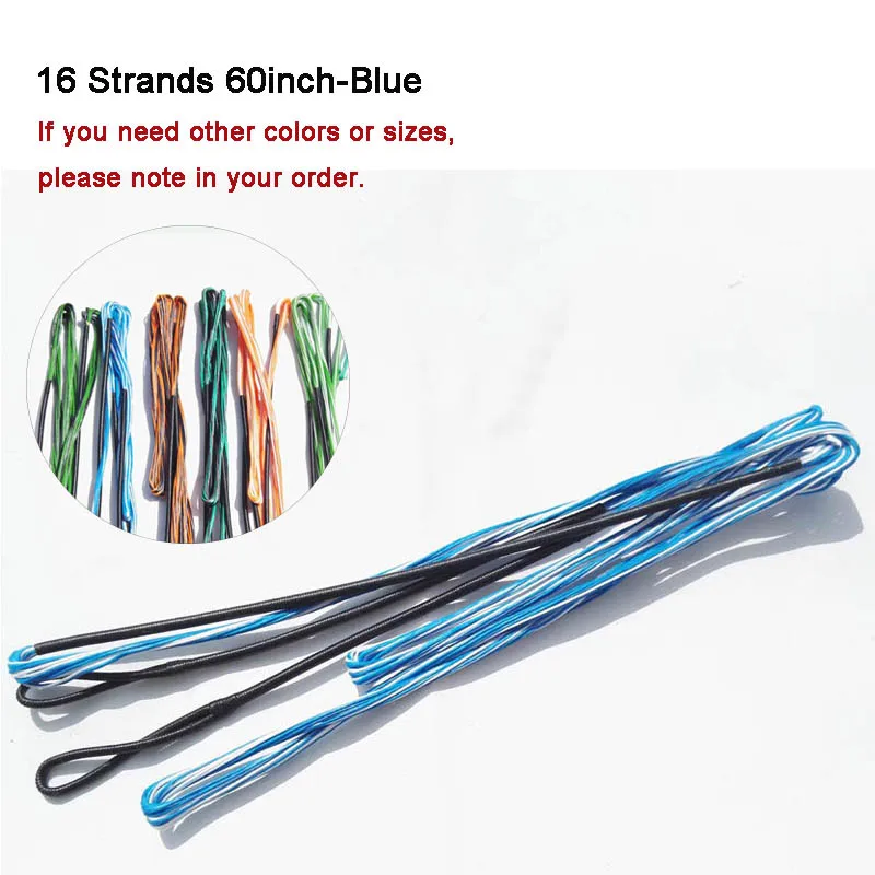16 Strand-60inch-5 1 шт. стрельба из лука тетива для изогнутый лук Охота различных Длина 60 дюймов-70-дюймовый сенсорный экран на открытом воздухе стрельба из лука аксессуары - Цвет: 16 Strand-60inch-5