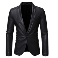 new mens leather jackets autumn casual motorcycle pu jacket biker coat male slim fit clothing asian size