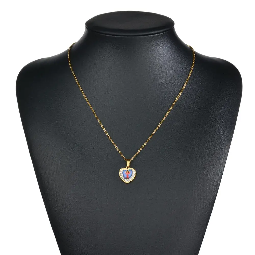 Цепочка с подвеской в виде сердца из нержавеющей стали | Украшения и аксессуары