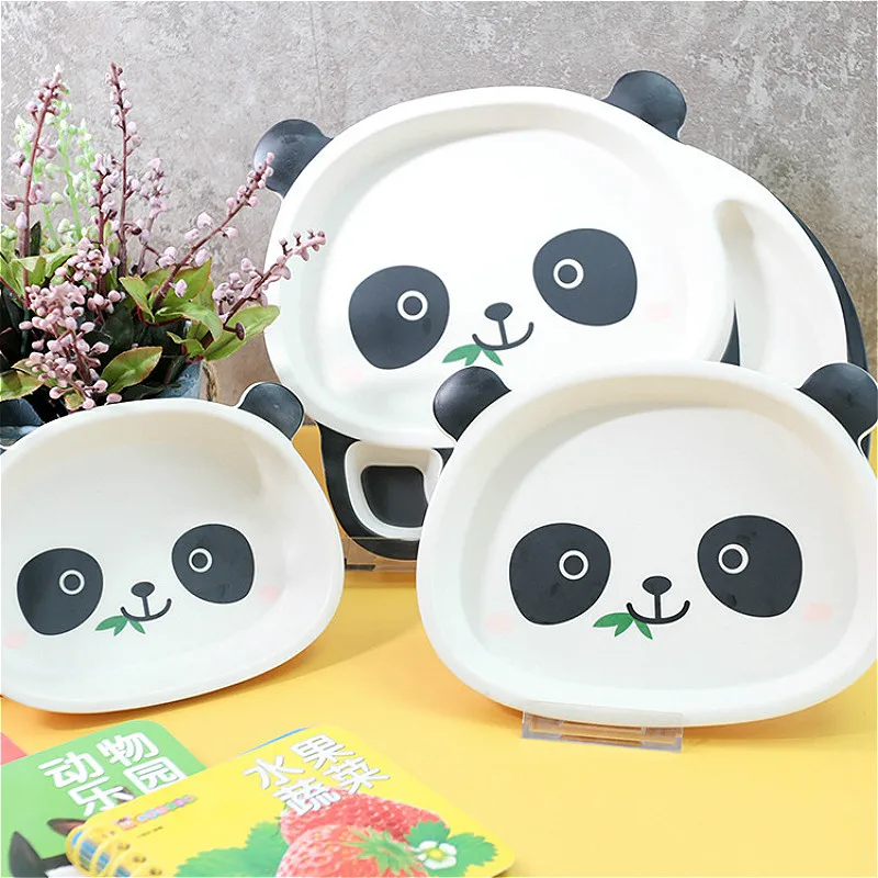 Наборы для здорового ребенка посуда в виде панды пингвина тарелка еды чашка