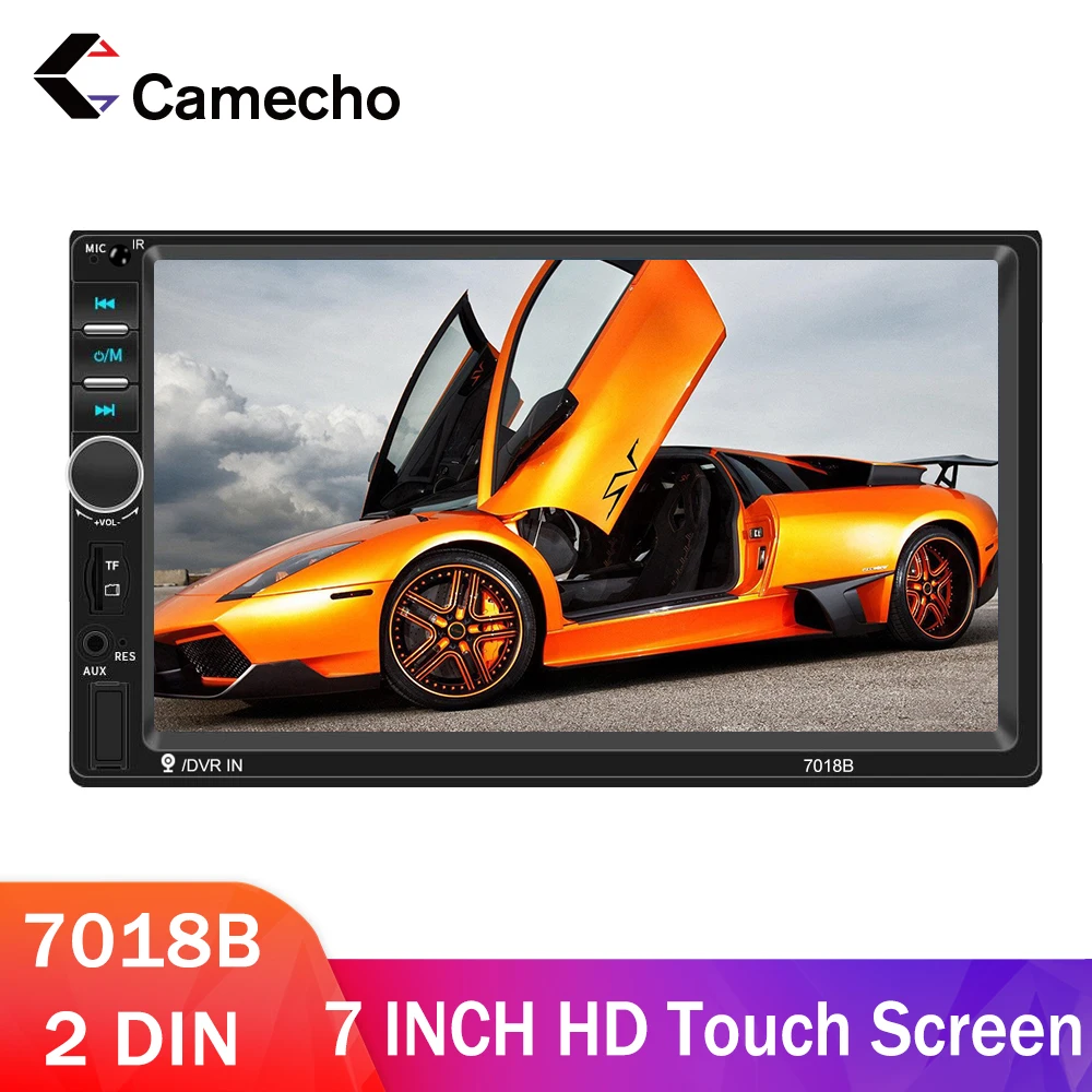 Универсальный автомобильный радиоприемник Camecho 2 Din HD сенсорный экран 7 дюймов