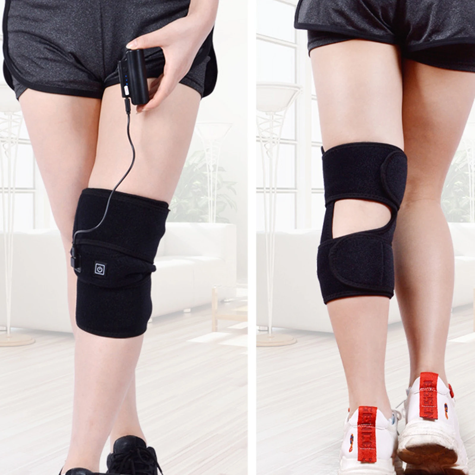 

Waterproof Electric Heating Knee Pads Hot Compress Electric Heating Leg Pads For The Elderly To Keep Outdoor Warm Knee Pads