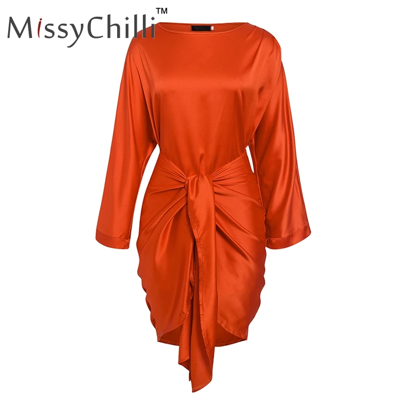 MissyChilli с расклешенными рукавами длинный широкий шарф платье женское зимнее миди