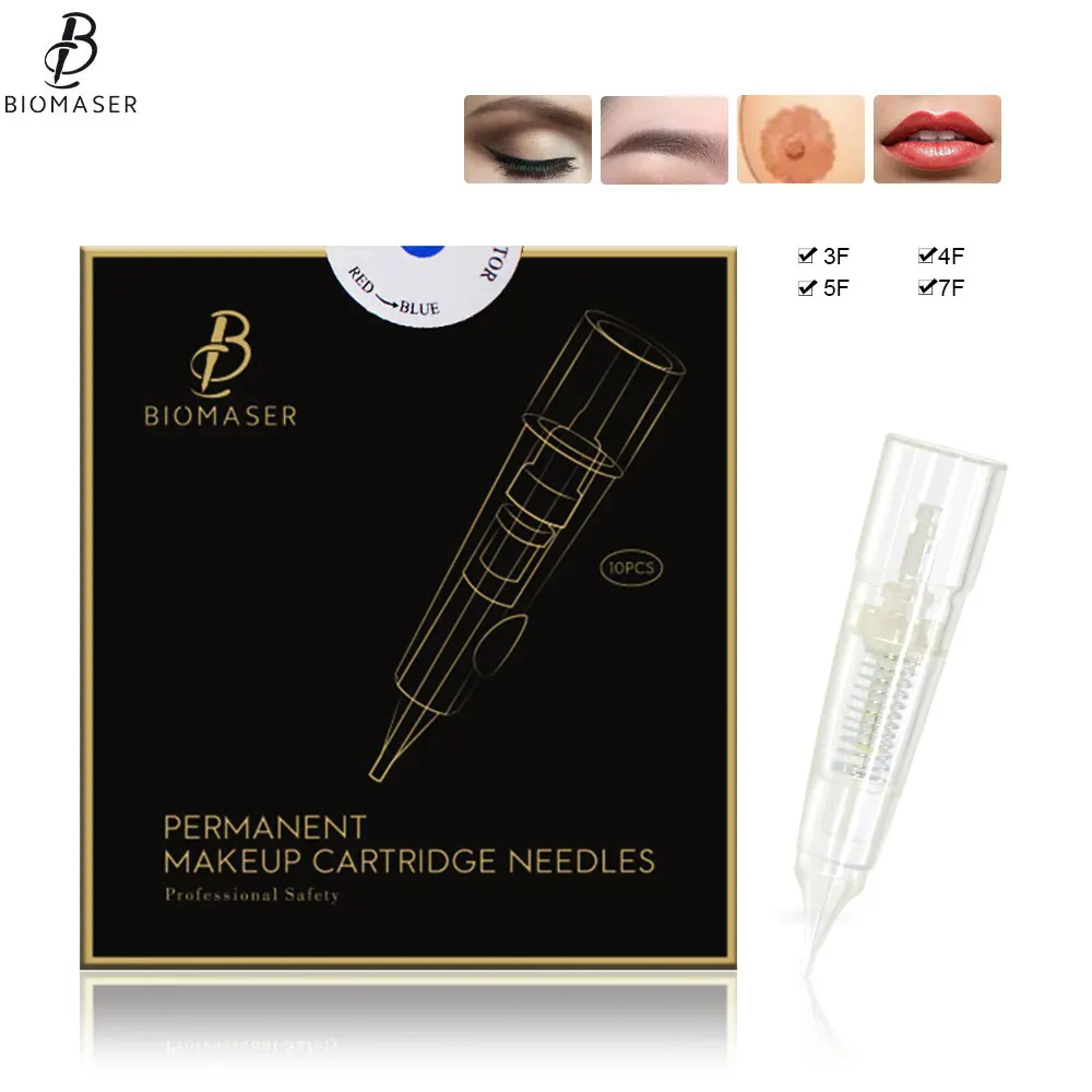 Профессиональные тату иглы Biomaser картриджи для перманентного макияжа машинка