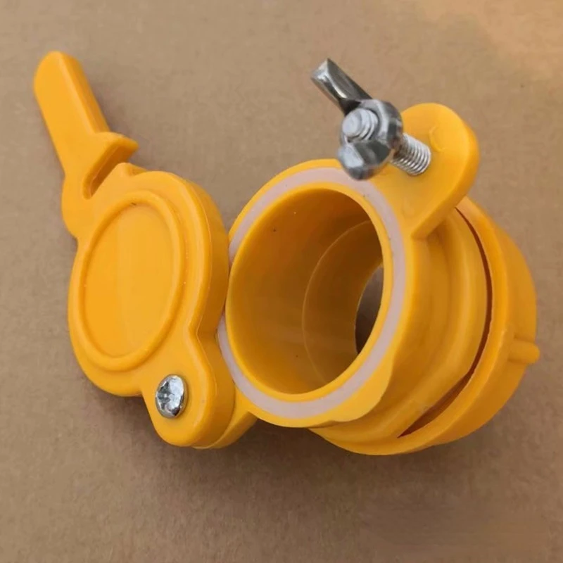 V&aacute;lvula de salida de agua, boquilla de nailon de color amarillo, estilo europeo, para agitar miel-1