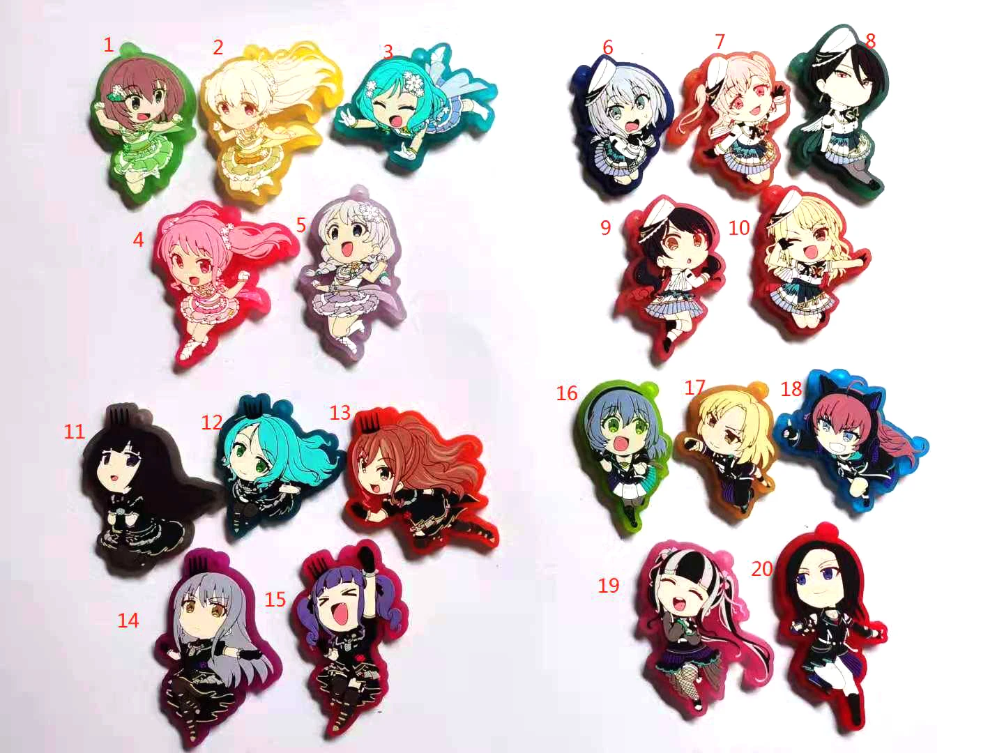 

BanG Dream! Japanese anime figure rubber Silicone mobile phone charms/keychain