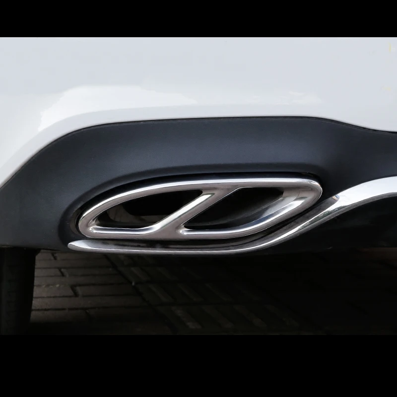 

Car Styling AMG Exhaust Cover Outputs Tail Frame Trim Accessories For Mercedes Benz A B C E Class GLC W205 W207 W213 W176 W246