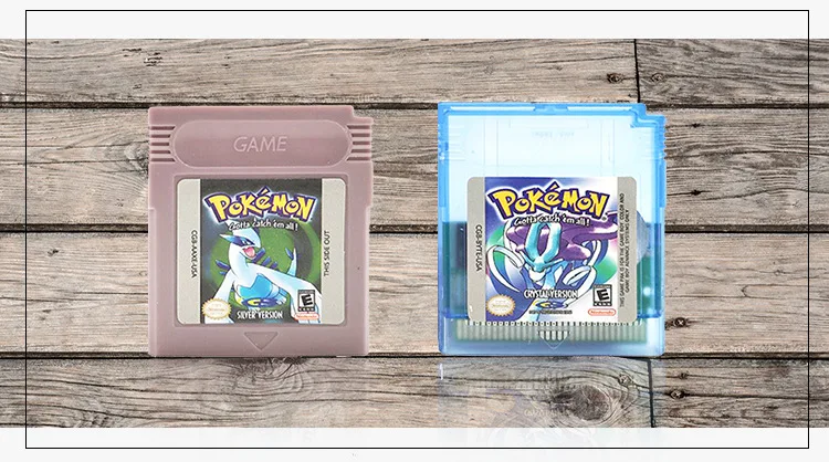 Игры Pokemon GBC серии 16 бит видеоигры картридж консоль карта Классическая карточная