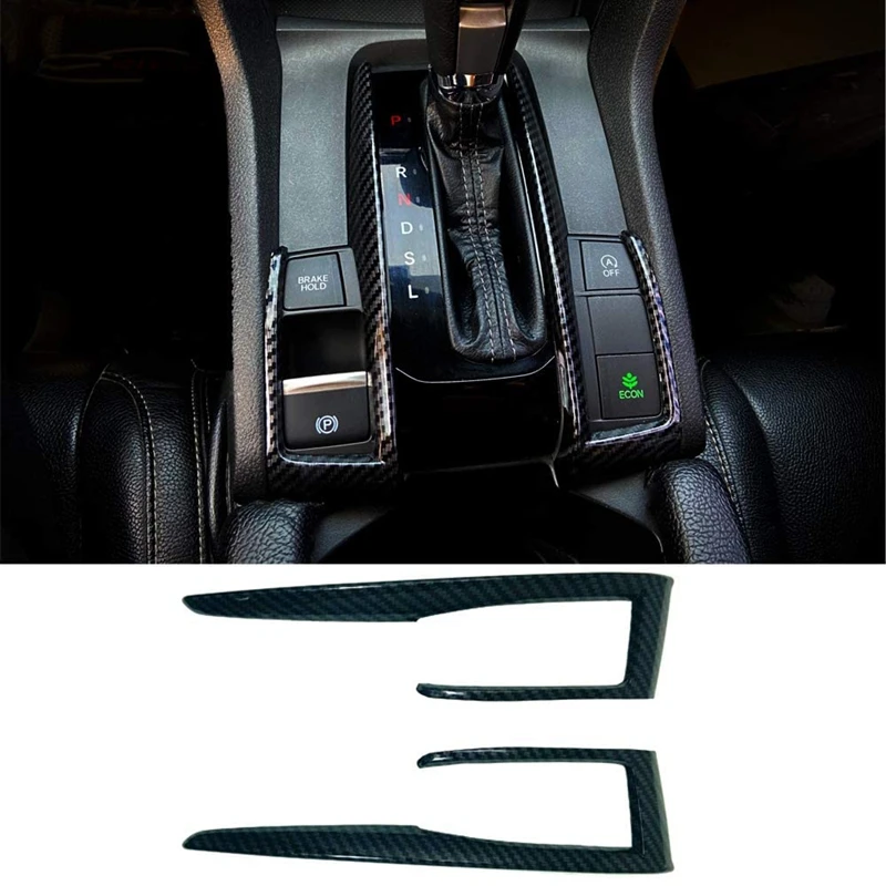 

Крышка рамы переключения передач, отделка, Стайлинг автомобиля, внутреннее украшение для Honda 10 Gen Civic 2016-2020