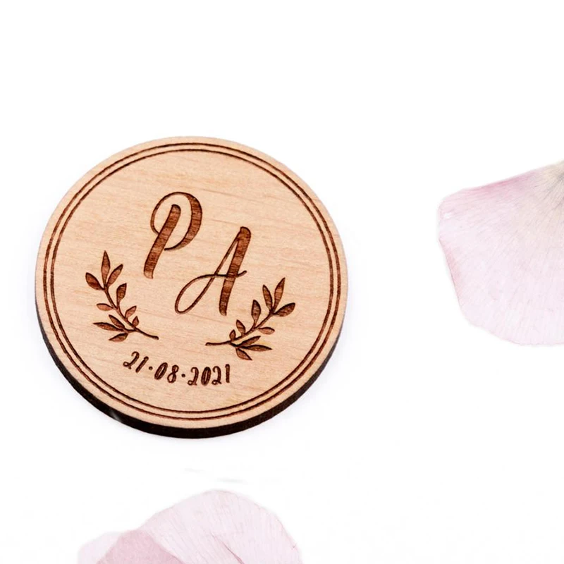 

Customized unique save date personalized wooden magnet, wedding supplies