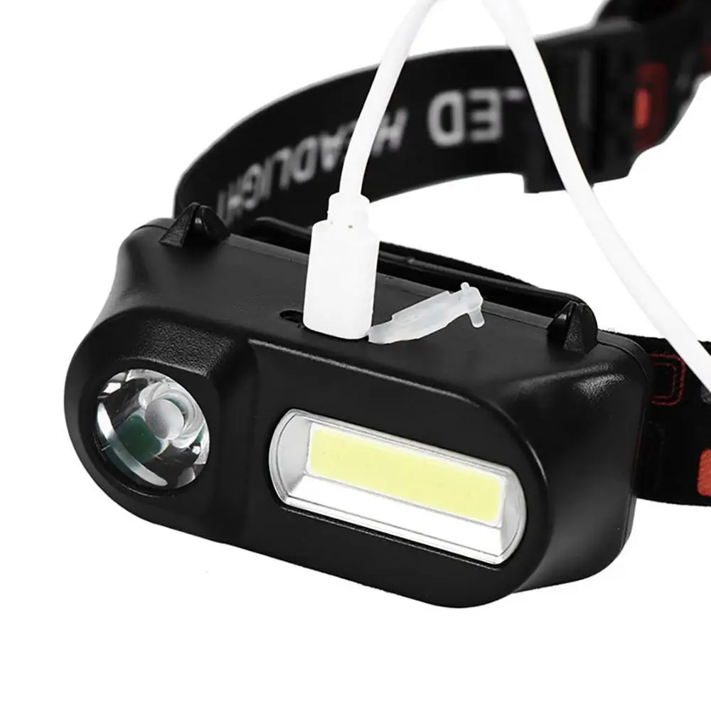 Портативный светодиодный налобный фонарь ZHIYU XPE COB 6 режимов мини USB