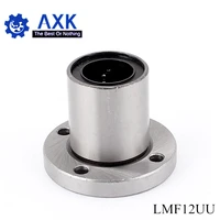 free shipping 2pcslot lmf12uu 12mm flange linear ball bearing for 12mm linear shaft cnc