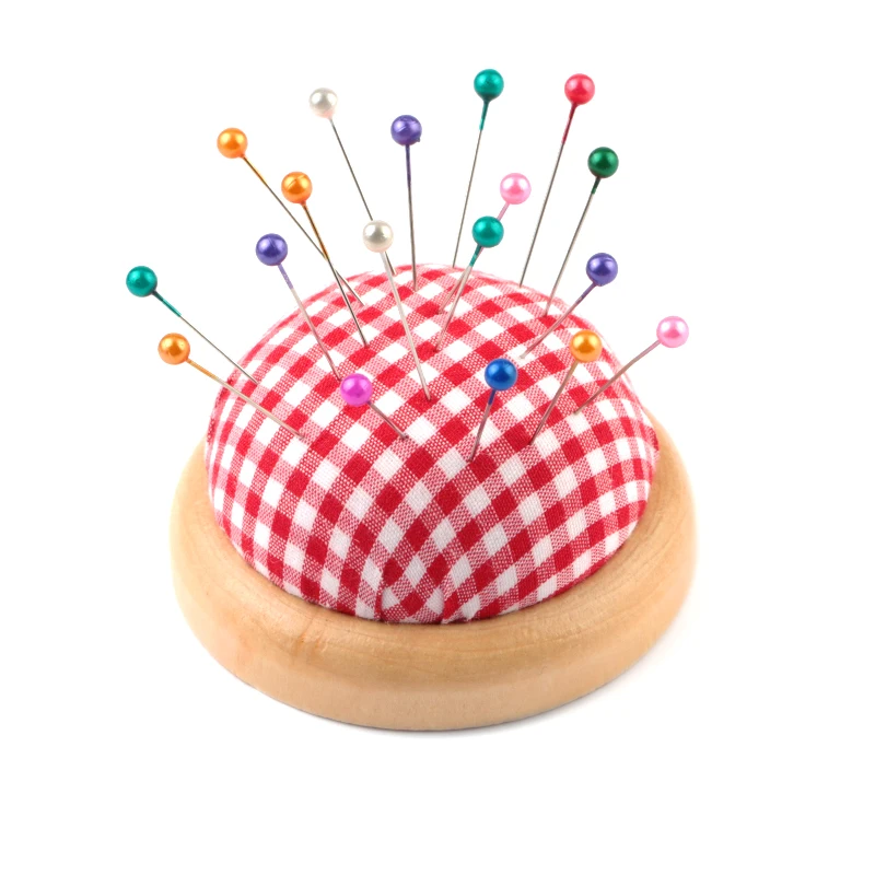 1 шт. шарообразный DIY иголка для рукоделия игольница держатель с деревянной