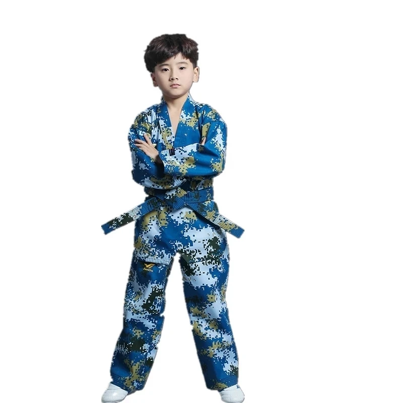 

Camouflage Adult Children's Taekwondo Wear Long Sleeved for Men and Women Taekwondo Uniforme Clothing Training clothes Newest