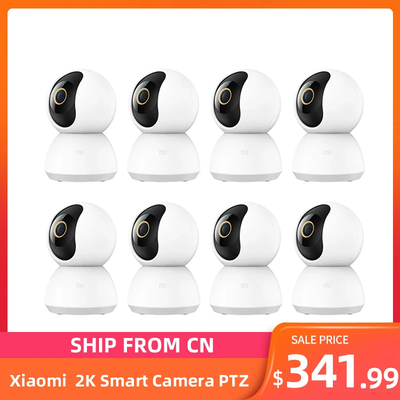 

Original Xiaomi 2K Smart Camera PTZ Version MiHome Ultra-clear AI Humanoid Detection Infrared 360 Degrees Mijia Camera 8PCS