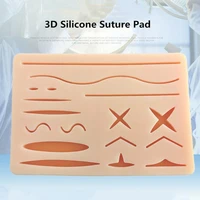 skin suture practice silicone pad kit with wound simulated training needle equipment tool teaching kit medical student scis e3l9