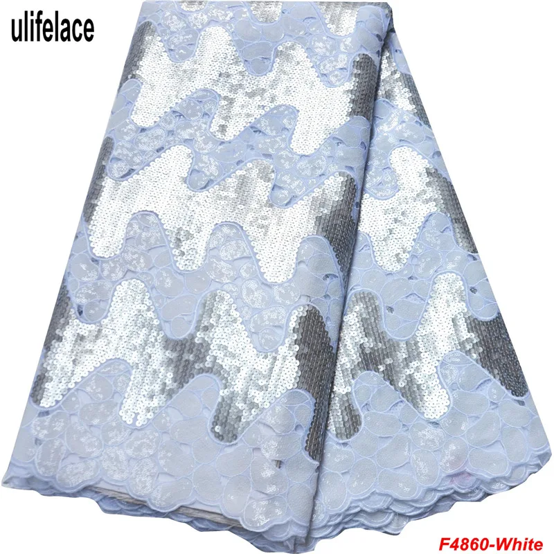 African Organza Lace Fabric 2019 High Quality Hand cut Double Mesh With Royal blue Sequins Net lace dresses F4 860|african organza lace|organza