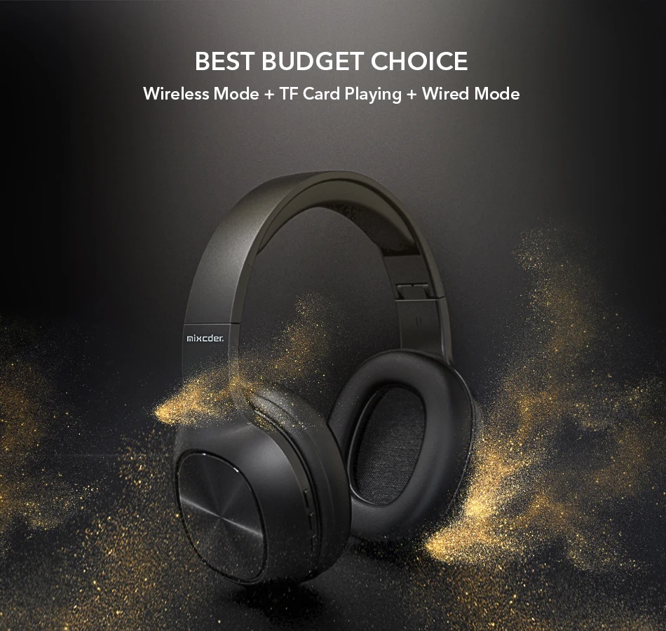 Mixcder HD901 Bluetooth наушники Беспроводная гарнитура наушники с микрофоном TF карта для телефона музыка складные регулируемые наушники
