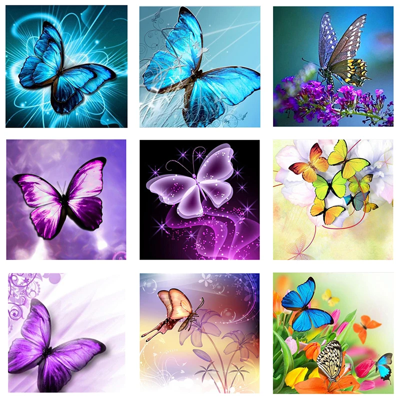 5d алмазная вышивка сделай сам цветок бабочки полноразмерная картина из страз