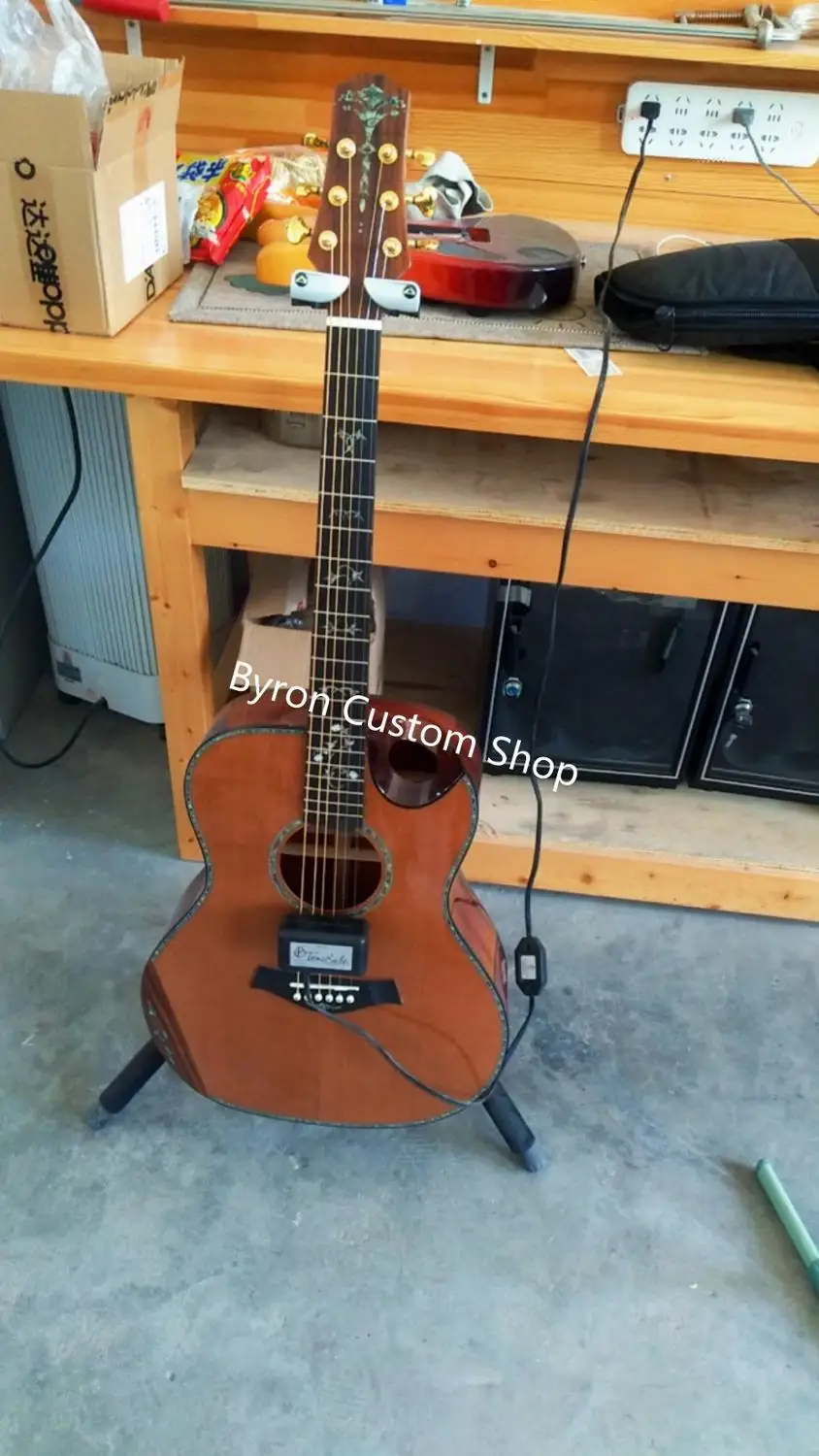 Бесплатная доставка AAAAA все твердые Коко гитара нитро отделка ручной работы