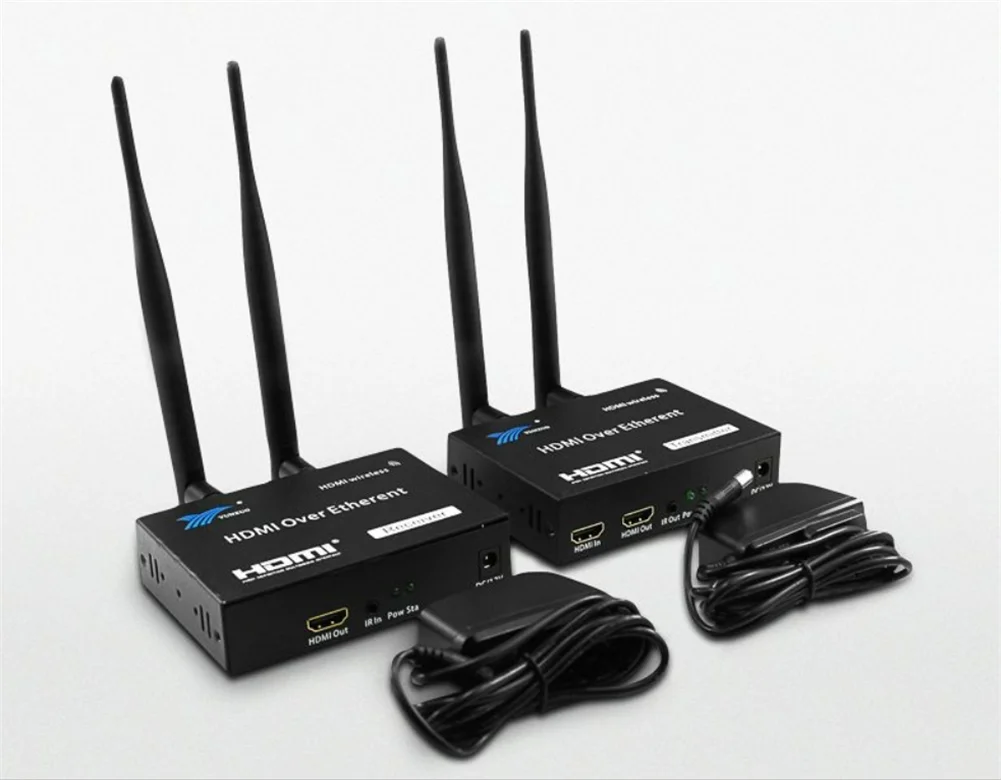 HDMI беспроводной удлинитель, 200 м беспроводной WiFi приемник передатчика HDMI 2,4 ГГц/5G 1080P с ИК-пультом дистанционного HDMI удлинитель для DVR, DVD