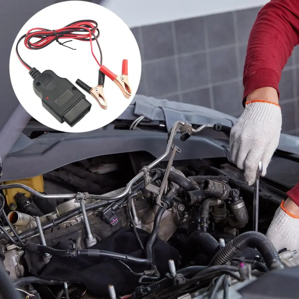 

Automotive Battery Replacement Tool Battery Leakage Detection Tool OBD Changing Battery ECU Emergency Power Tools Accessories