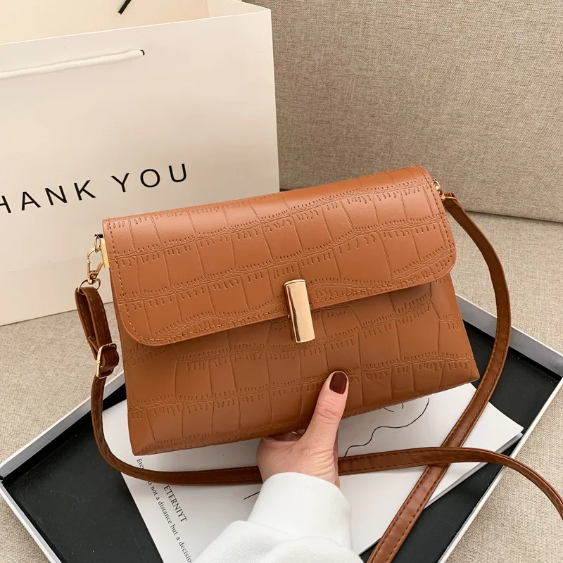 

Women Small Messenger Bag Simple Classic Texture Creative Design Leather Daily Candy Shoulder Crossbody Handbags