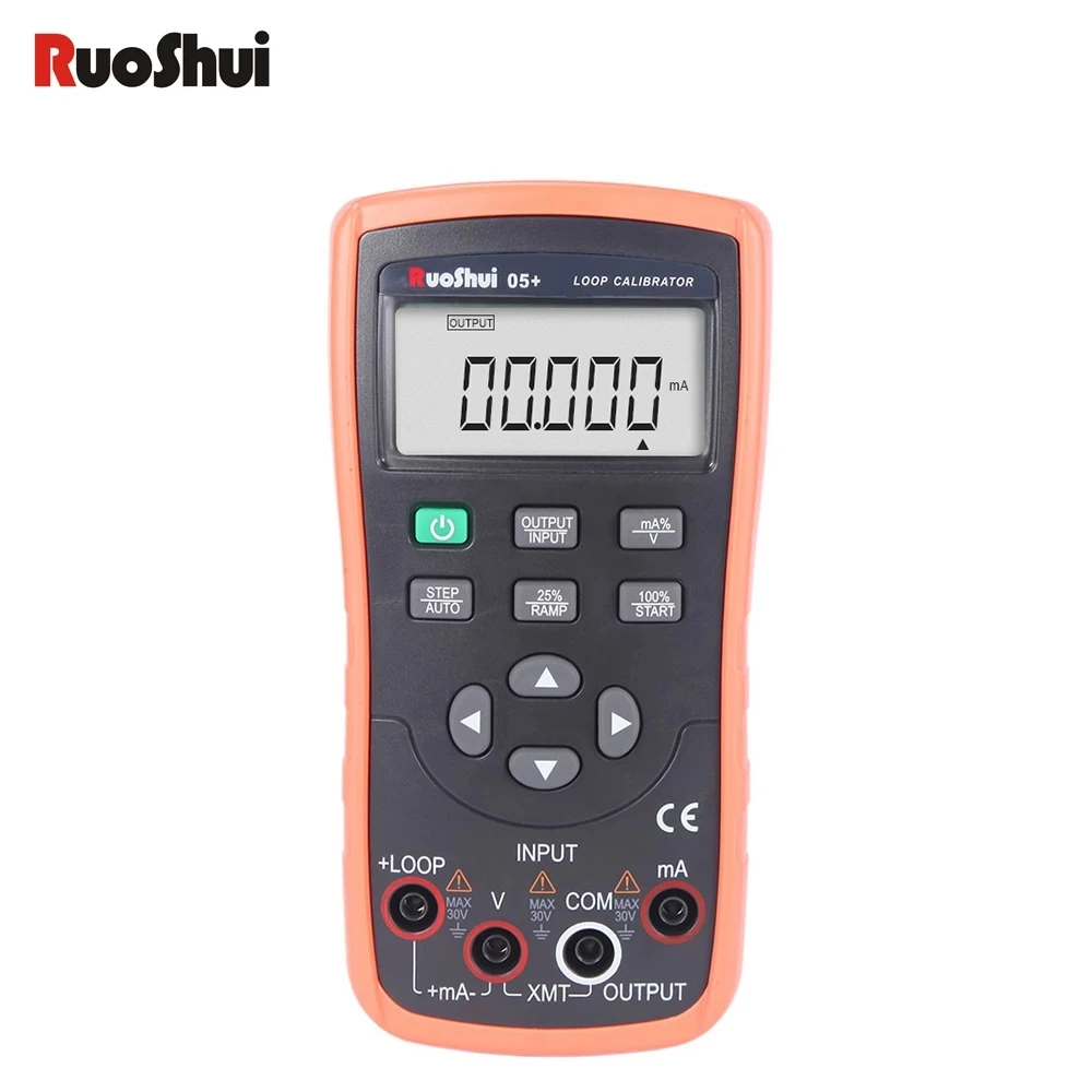 

RuoShui Signal Generator 4-20mA Analog Current Source Temperature Thermal Resistance Couple PT100 Handheld Output Calibrator 05+