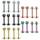 Серьги-кольца из хирургической стали для пирсинга губ, губ, хряща ушей, губ, Ombligo, ювелирные изделия для прокола ушей, 16 г, 10 шт.лот