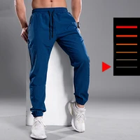 men running pants soccer training pants with zipper pockets football trousers jogging fitness gym pants workout sport pants