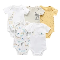 summer newborn baby romper infant cotton short sleeve boy baby animal cartoon clothes girl print suit crawling baby 0 24m new