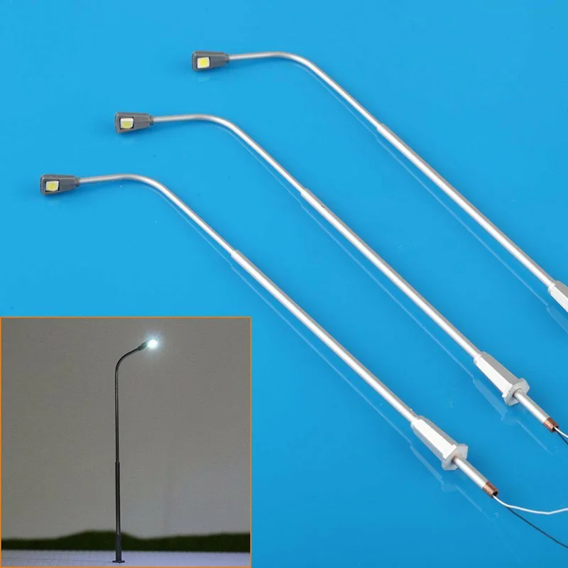 10 шт. масштабная модель железной дороги 1:75 OO ламповый светильник уличный для