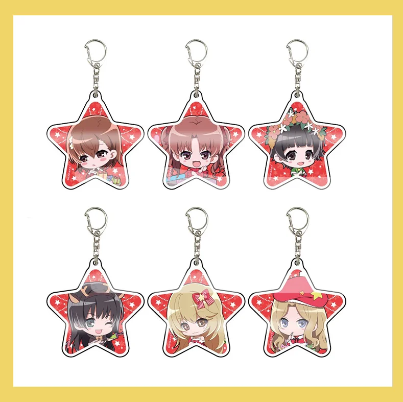 

Uzaki-chan Wants to Hang Out! NEW Anime Uzaki-chan Star Bags Pendant Kawaii Keychains Keyrings Collection Toy Holiday Gifts