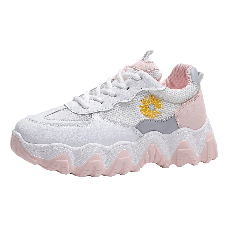 JINJIN-72- Shoes informales de mujer deporte a la moda transpirables con cordones malla para caminar | Обувь