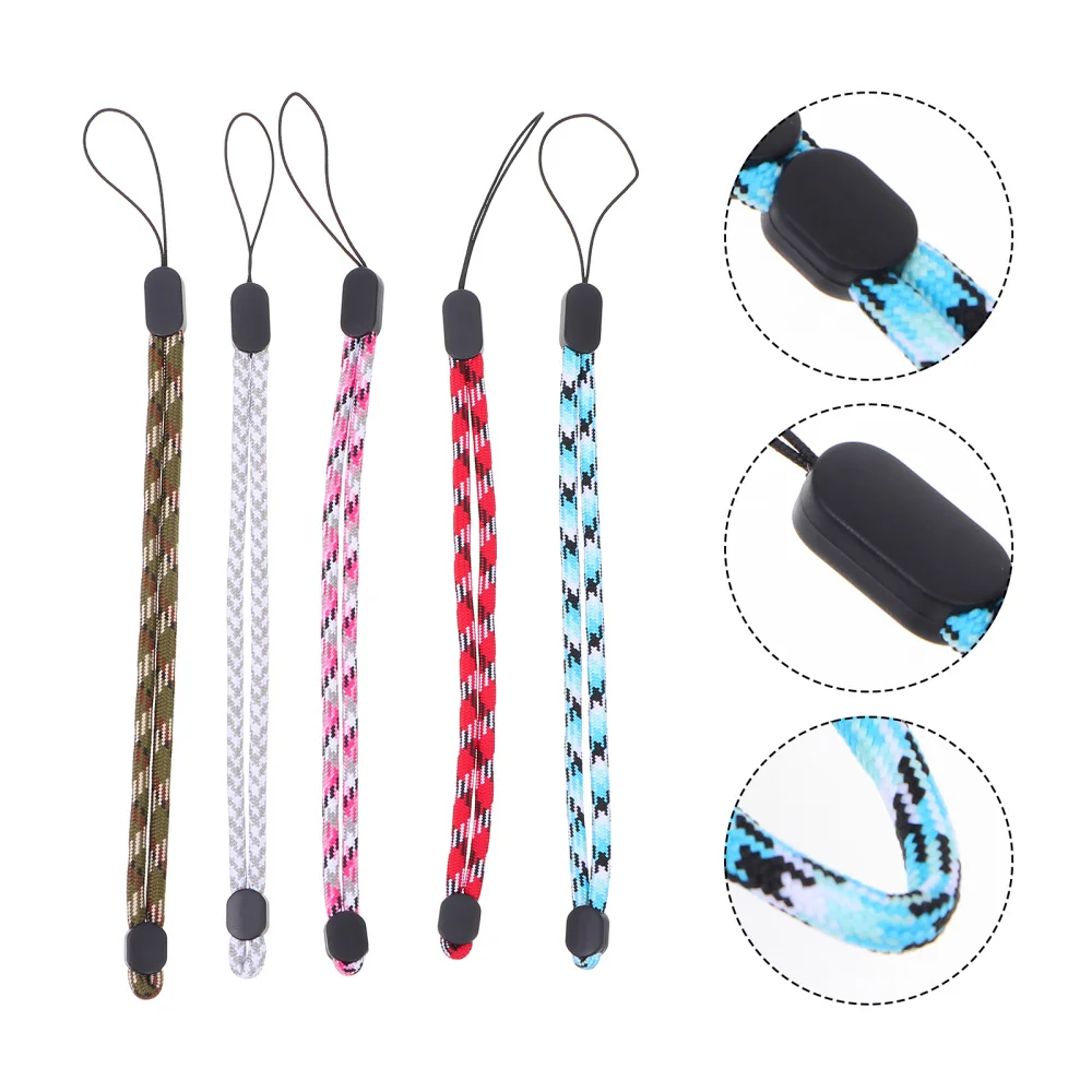 

5Pcs Phone Lanyards Phone Hanging Straps Wrist Camera Holders (Assorted Color)