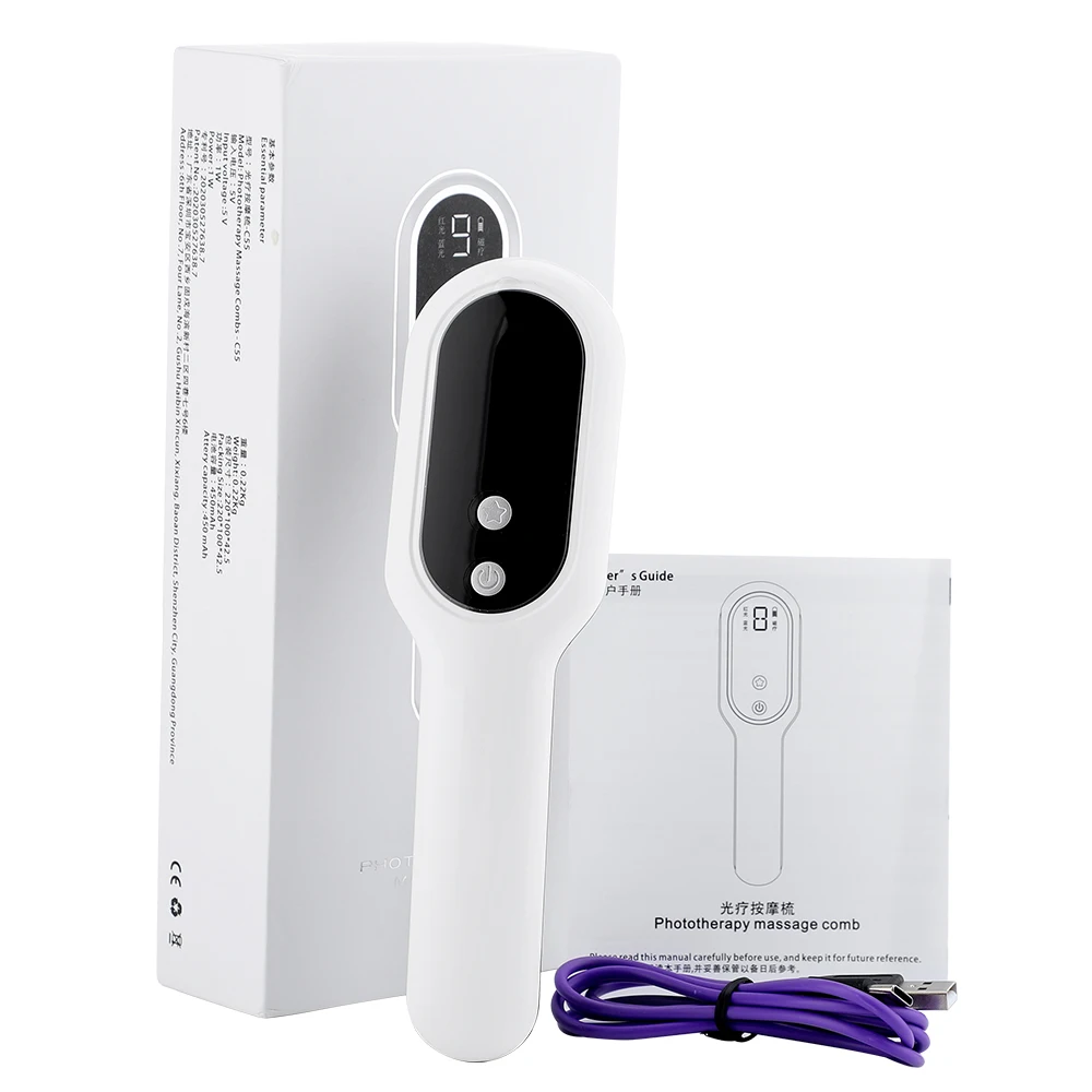 Электрическая вибрационная Массажная расческа для волос лечение против