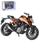 Модель автомобиля Bburago 1:18 из сплава, игрушки KTM 250 Duke, имитация мотоциклетной шины, орнамент для упаковки, подарки для детей.