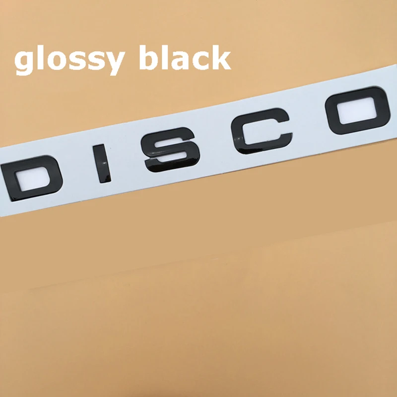 glossy black DIY буквенная эмблема значок для автомобильного стайлинга капюшон и багажник наклейка для обнаружения спортивный внедорожник Звезда Блеск глянцевый черный матовый серый серебристый - Цвет: glossy black