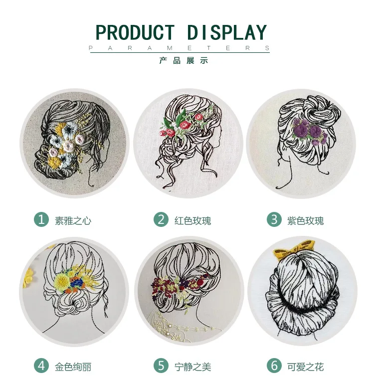 Вышивальные поделки ручная вышивка набор для начинающих Набор вышивания