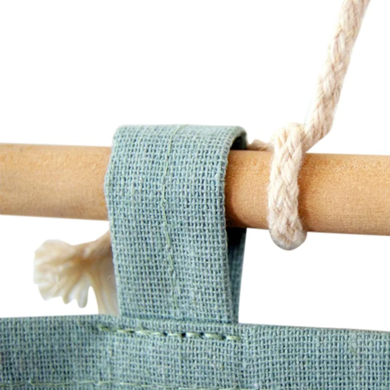 Хлопковая льняная подвесная сумка для хранения 3/7 карманов настенный шкаф