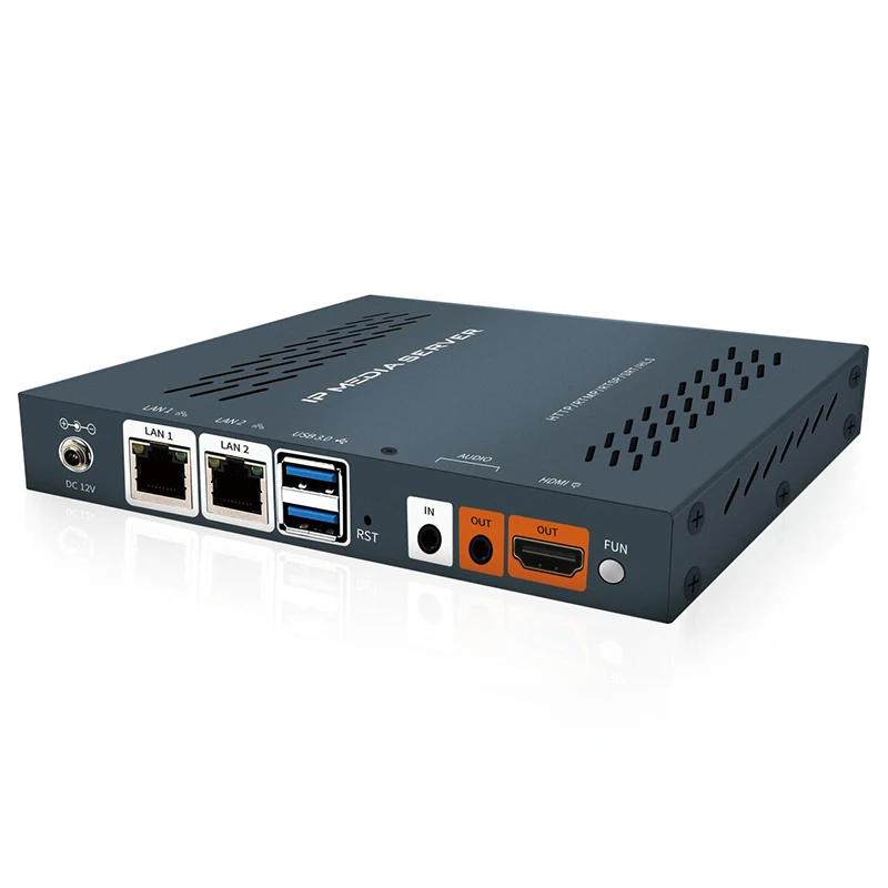 HWCODEC H10S Streaming Media Server HLS/ RTMP/ RTSP/ HTTP/ RTP/ SRT Input UDP/ RTSP Output for Live | Электроника