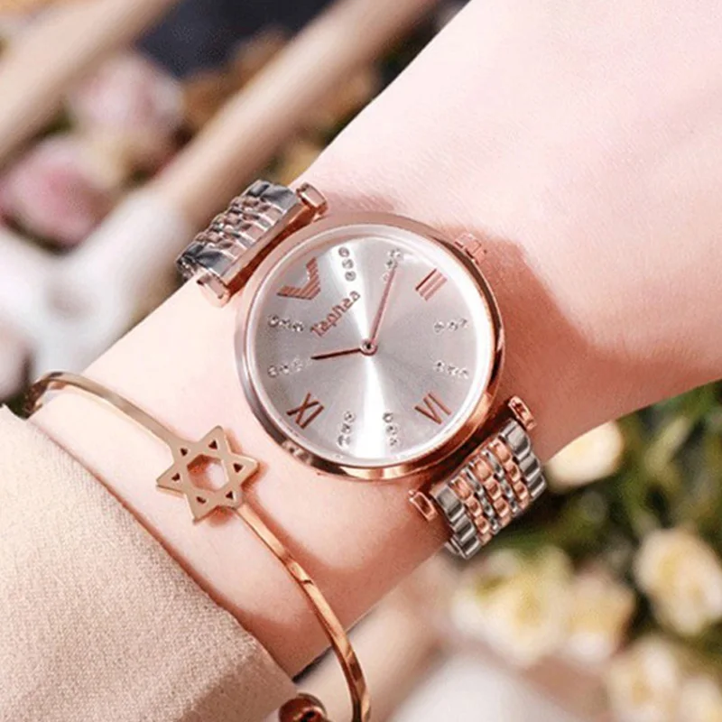 Женские часы браслет набор роскошных часов с кристаллами и бриллиантами женские