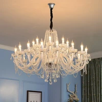 modern luxury crystal chandeliers living room bedroom glass crystals for chandeliers clear crystal lamp ball 6 lights zg8411