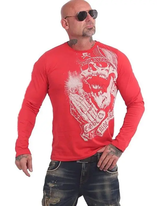 

New Men 's Long-sleeved T-shirt Digital Printing Casual Slim Top 2021 Spring and Summer