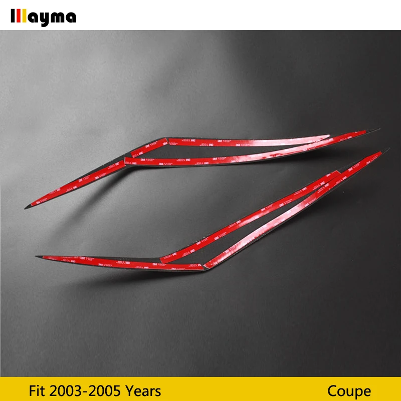 Декоративная наклейка для передней фары из углеродного волокна Hyundai Coupe 2003 2005