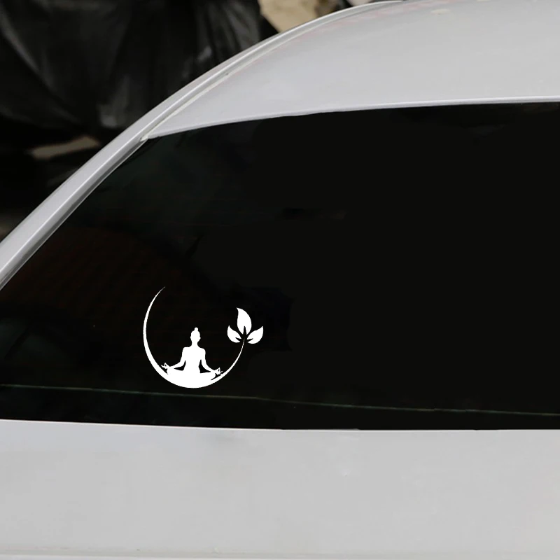 

11.8*9.8cm Fashion Yoga Fitness Car-Sticker Automobiles Motorcycles Window Bumper Laptop Vinyl Decal PVC Decorative Goods