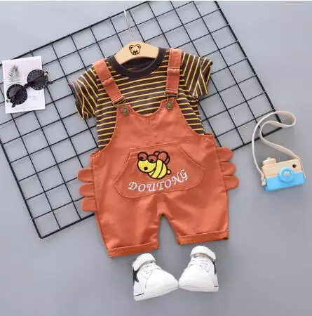 Серебристый BibiCola, летние комплекты одежды для маленьких мальчиков, Bebe, комплект из футболки и однотонных штанов, детская одежда хлопковый спортивный костюм для малышей, комплект для новорожденных - Цвет: Серебристый